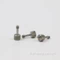 Hindi kinakalawang na asero na bilog na ulo na slotted knurl thumb screws